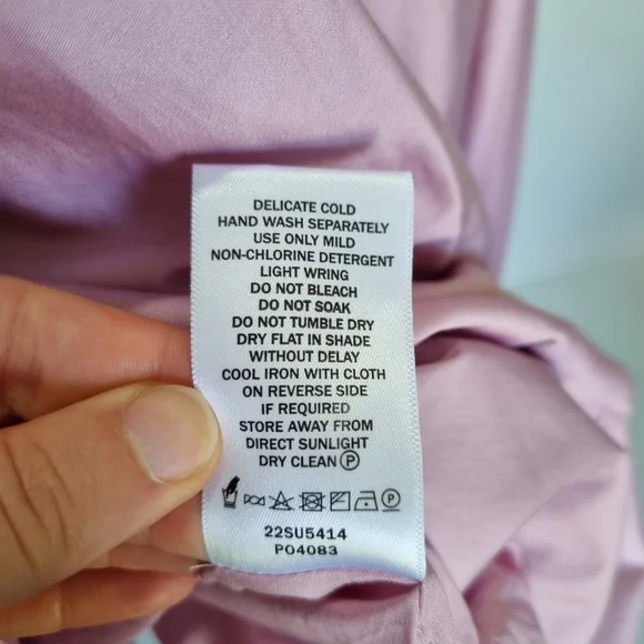 Aje Frequency Lilac Purple Cotton Pleated Babydoll Mini Dress Size 14 - Picture 8 of 10